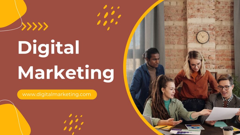 Red Yellow Abstract Shape Digital Marketing Presentation 1024x576